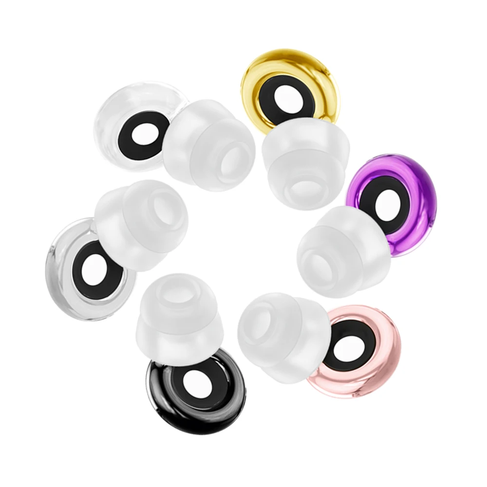Soft Skin-Friendly Silicone Earplugs Multi-Scene Noise Reduction Earbuds for Sleep Swimming Concerts And Festivals