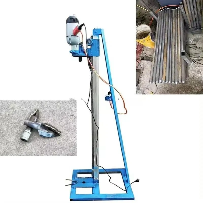 Small Portable Mini Manual Rotary Drilling Rig for Water Well 60m Depth Hand Operated Borehole Drill Machine Compact Design