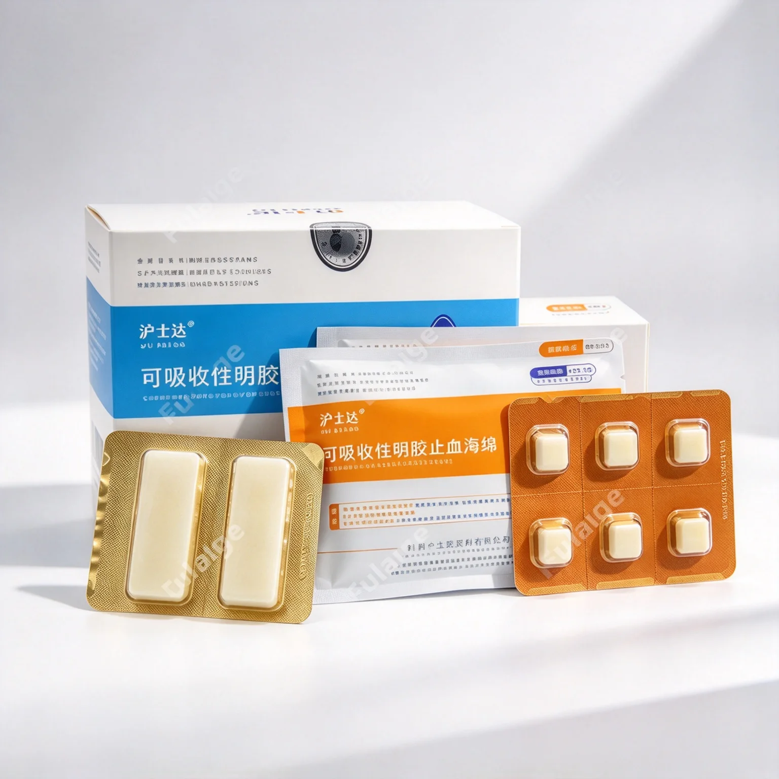 FULAIGE Hemostasis Sponge Wound Nursing Denture Medical Hemostatic Sponge Wound Hemostatic Dressing Stickers Oral Cavity Tool