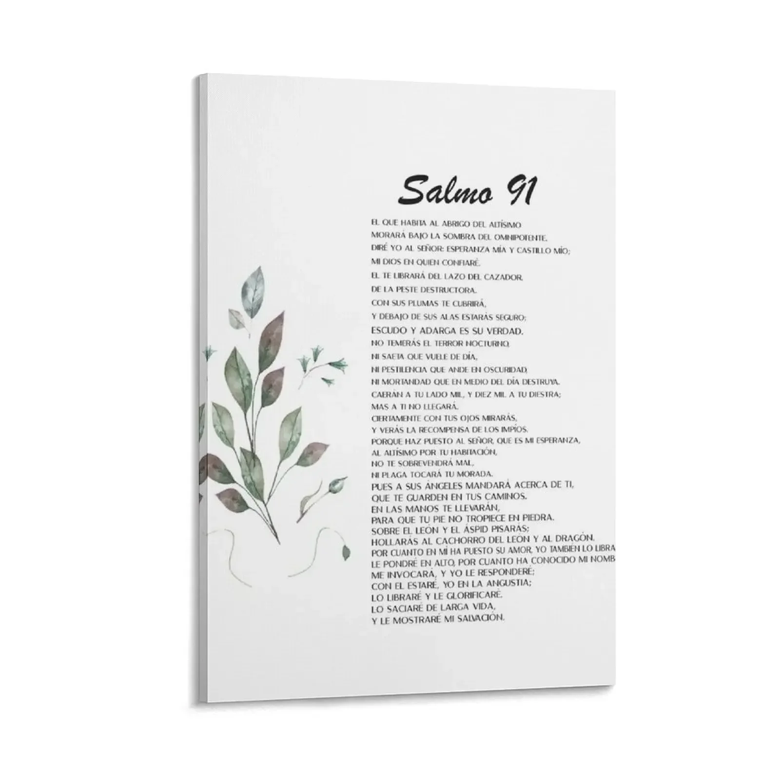 

Salmo 91, Spanish Bible Verse Canvas Painting Paintings for bedroom Wall decoration frame anime figure