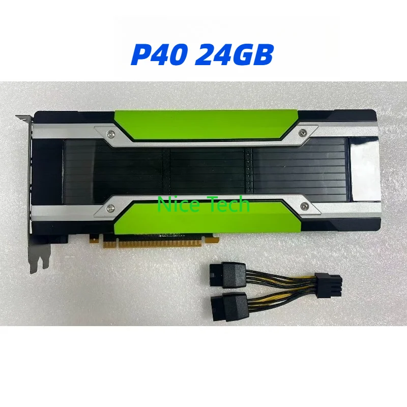 P40 24GB DDR5 GPU Card Dual Slot PCI-E 3.0 X16 for AI and Machine Learning