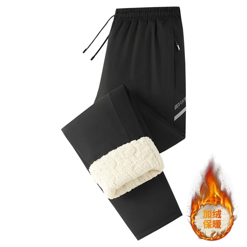 

Осенние и зимние эластичные однотонные повседневные прямые модные брюки с карманами и высокой талией на молнии