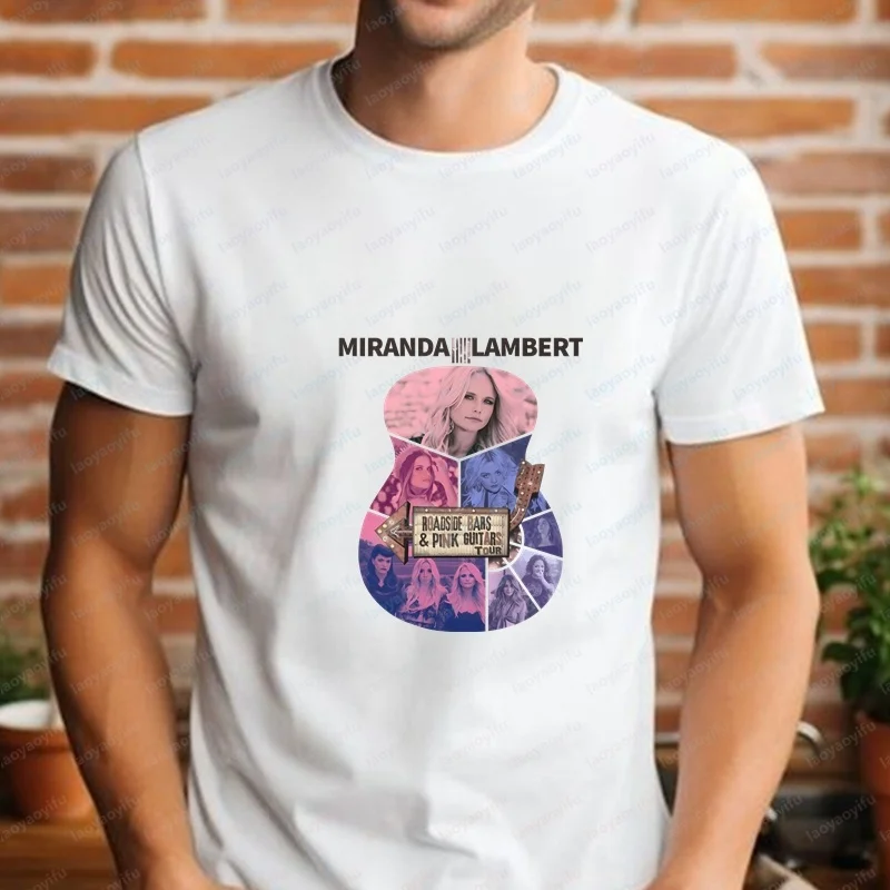 .Korean-style Commentary Men's Clothing - Miranda Lambert Short-sleeved Unisex Comfortable T-shirt for Both Men and Women