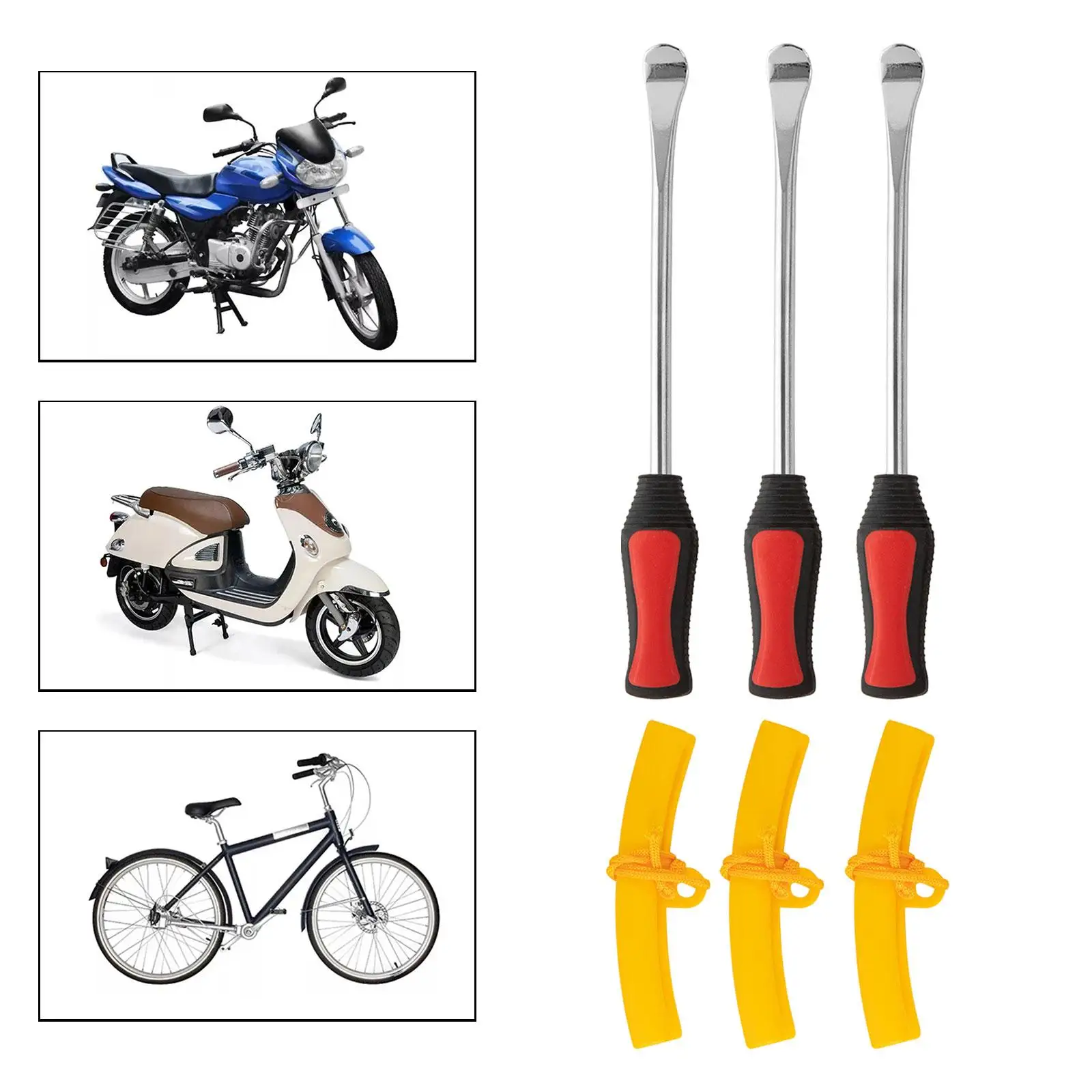 

3x Tire Spoon Lever High Performance Professional Premium Bicycle Tire Lever
