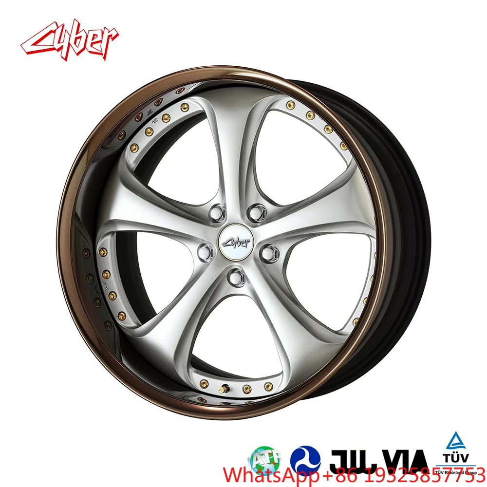 WORK VS KF# 3 Piece Forged Aluminum Wheels Alloy Rims Deep Lip Stanced Full Reverse for Supra, ,,,