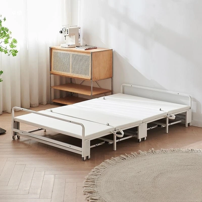 Wall folding bed, telescopic space-saving multi-functional invisible folding bed