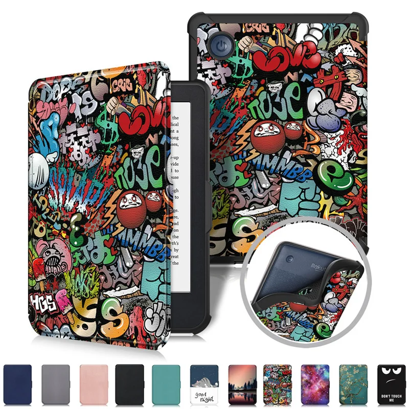 Smart Case for KOBO Clara 2e Cover 2022 Fashion Painted Ereader Sleep Cover for Funda Kobo Clara 2e Case Hoesje Coque 6