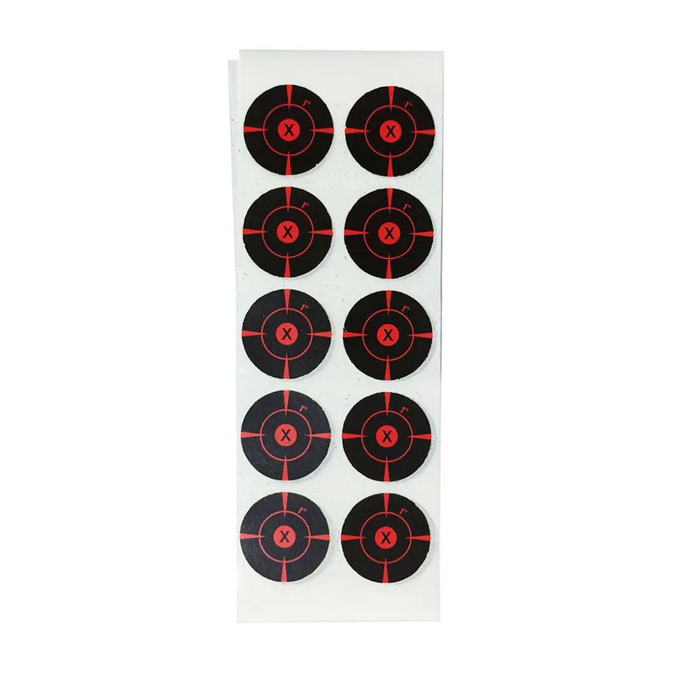 Target Paper Stickers para o exterior, encobrimento Patches, preto e vermelho, mais recente Sporting, alta qualidade, 100x100pcs por pacote