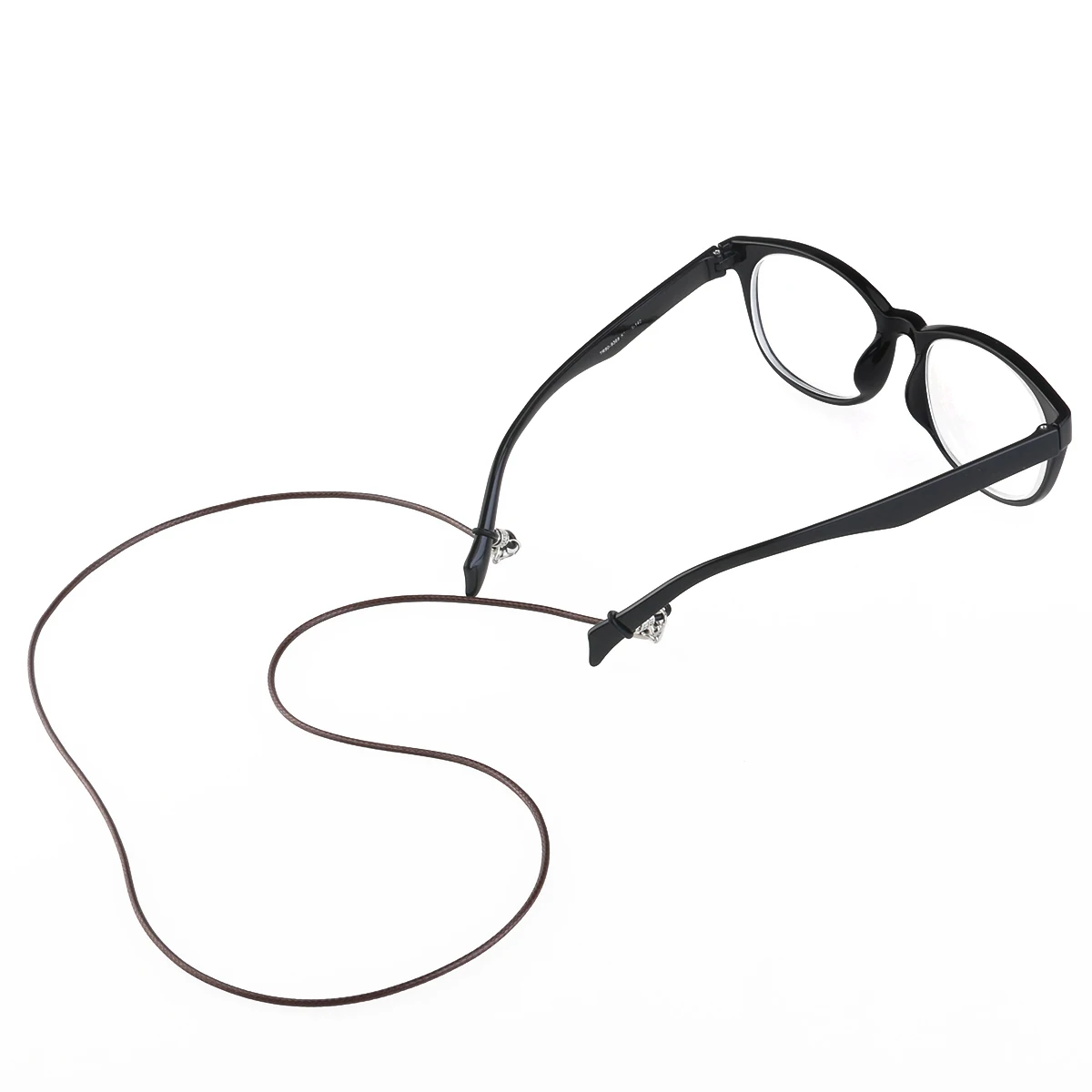 

Delicate Eyeglass Chain Cord Neck Strap Holder Adjustable Silicone Ends Metal Coils Simple Fashion Accessory Dark Blue