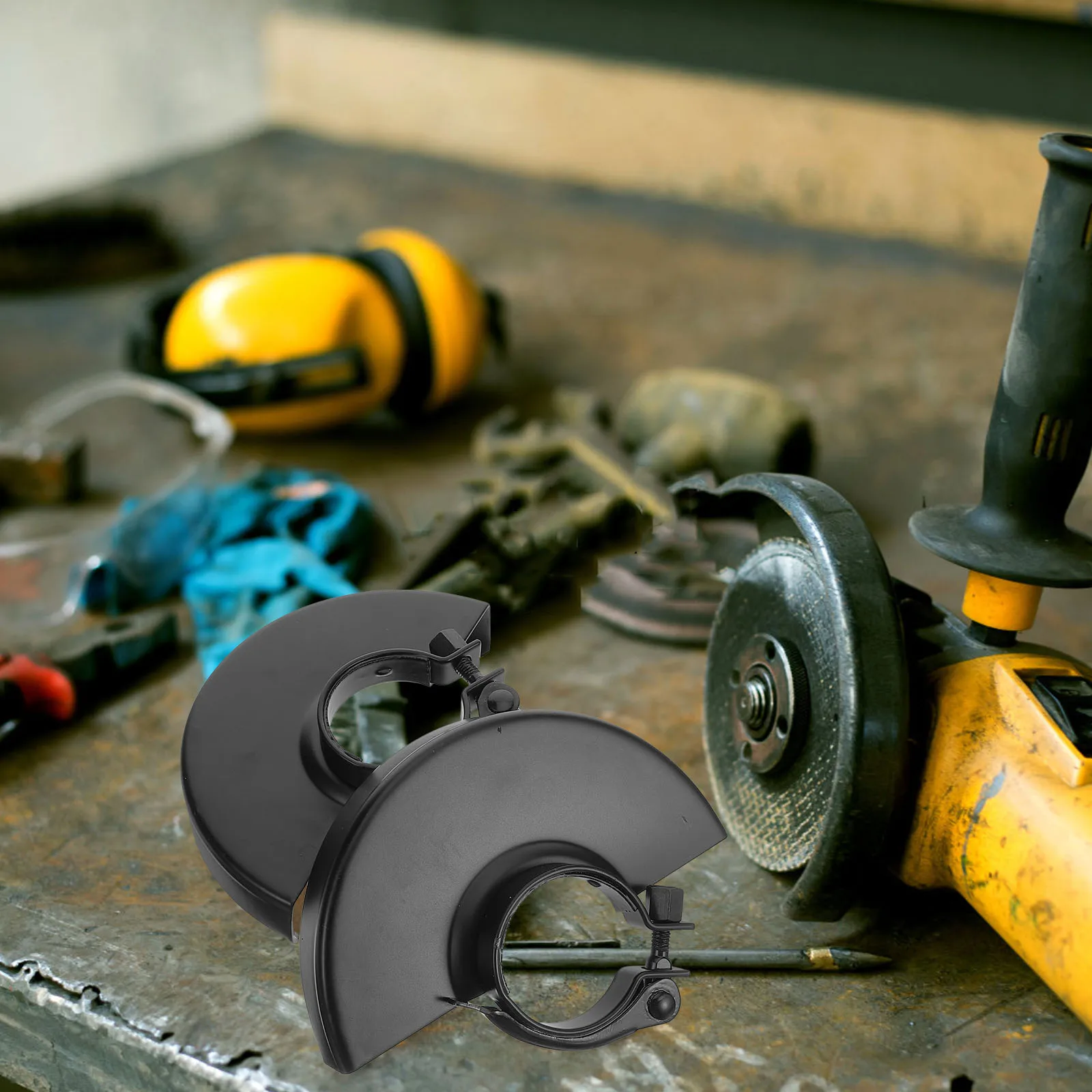 

2pcs Grinder Shield Metal Protective Cover Sparks Compatible With Polishing Machines Safety Guard For Electric Angle