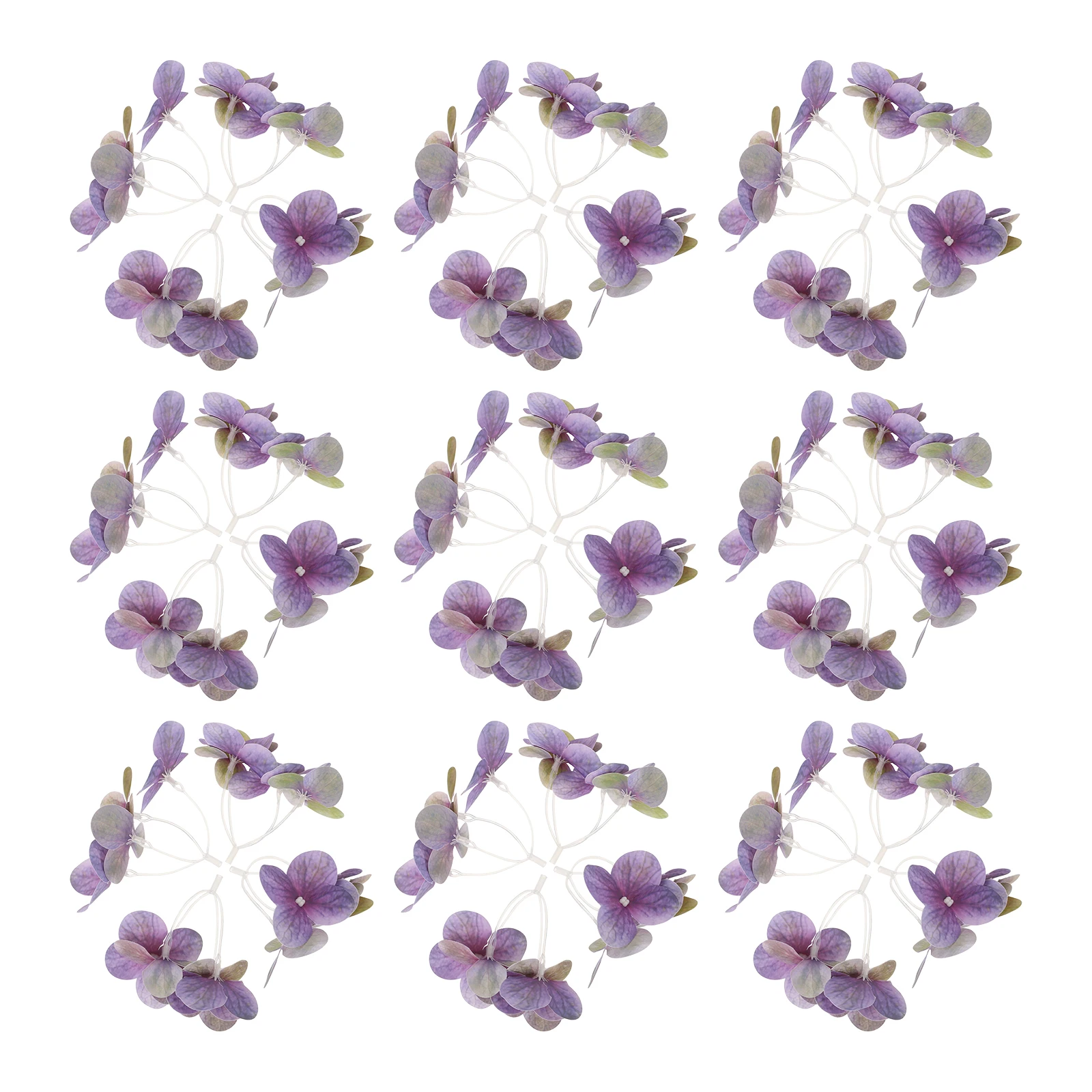 

50pcs Artificial Hydrangea Petals Realistic 3D Flowers DIY Hairpins Wedding Home Decor Mini Fake Silk Flower Crafts