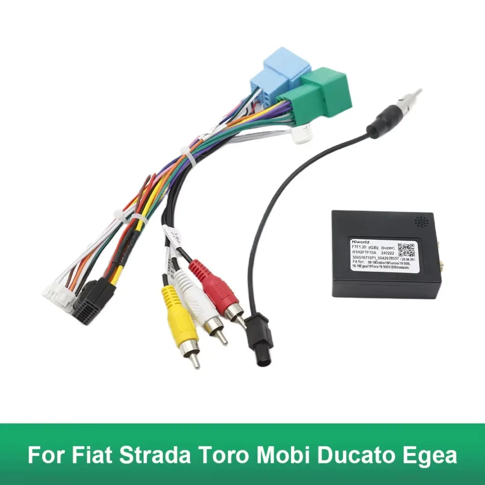 

Жгут проводов 16-контактный для Fiat Strada Toro Mobi Ducato Egea Canbus декодер RCA разъем автомобильный Android блок штекер кабель адаптер
