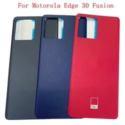 Original Battery Cover Rear Door Housing Case For Motorola Moto Edge 30 Fusion Back Cover with Logo Repair Parts