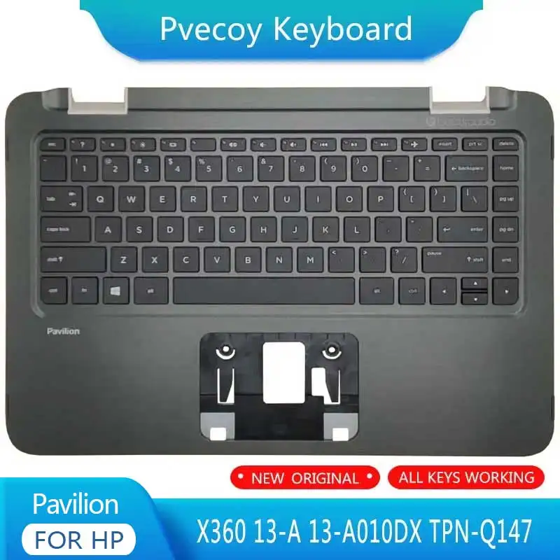 New For Pavilion X360 13-A 13-A010DX TPN-Q147 Laptop Palmrest Case Keyboard US English Version Upper Cover