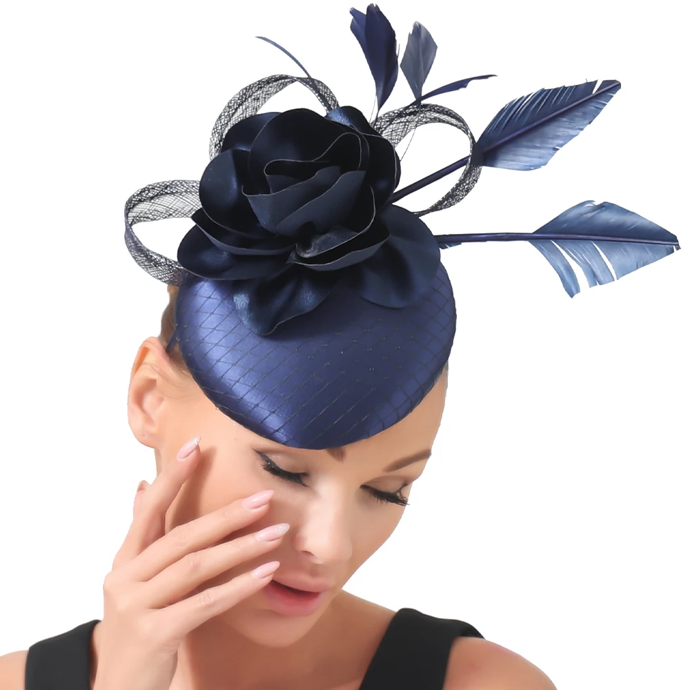 

Nice Stain Women Cocktail Wedding Hat Hair Clip Party Bridal Marriage Hat Fascinator Ladies Dress Hair Accessories Headwear