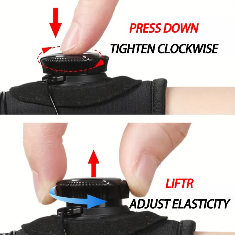 L●Mirror BOA Quick Dial Adjust Winter Gloves, Waterproof Windproof Anti-Slip Warm Fleece Lined Cycling Running Hiking Gloves
