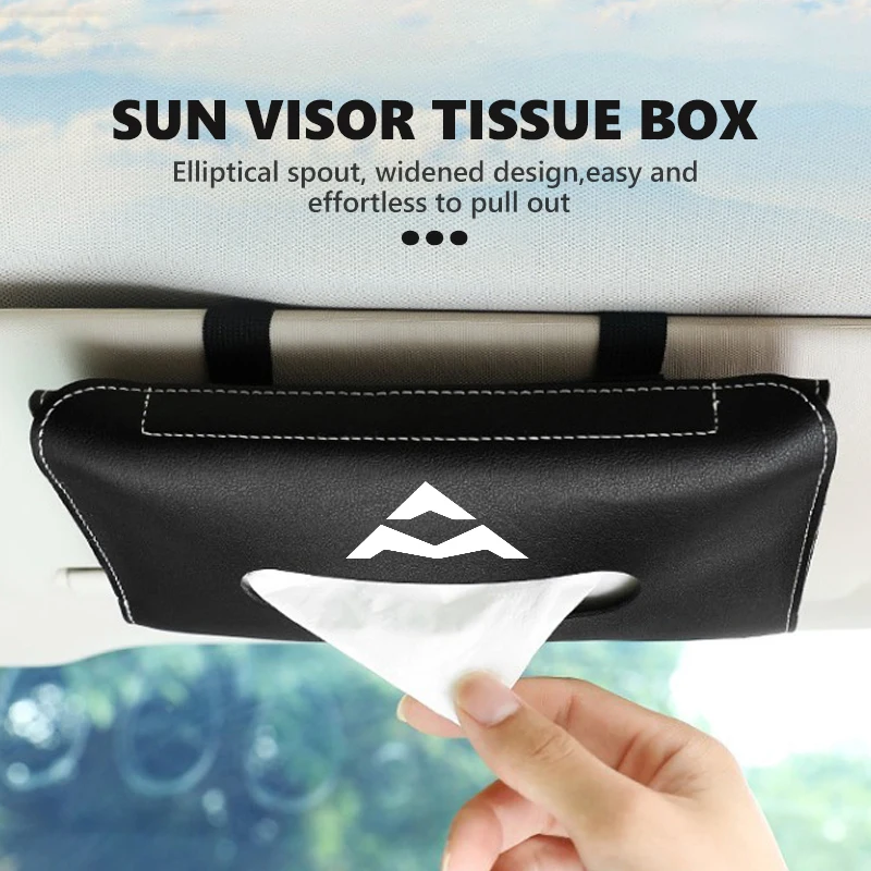 Кожаный чехол-органайзер для салфеток на солнцезащитный козырек автомобиля, аксессуар для Maxus MIFA 9 T60 T90 EV eDeliver 9 7 5 3 G90 G70 G50 PLUS