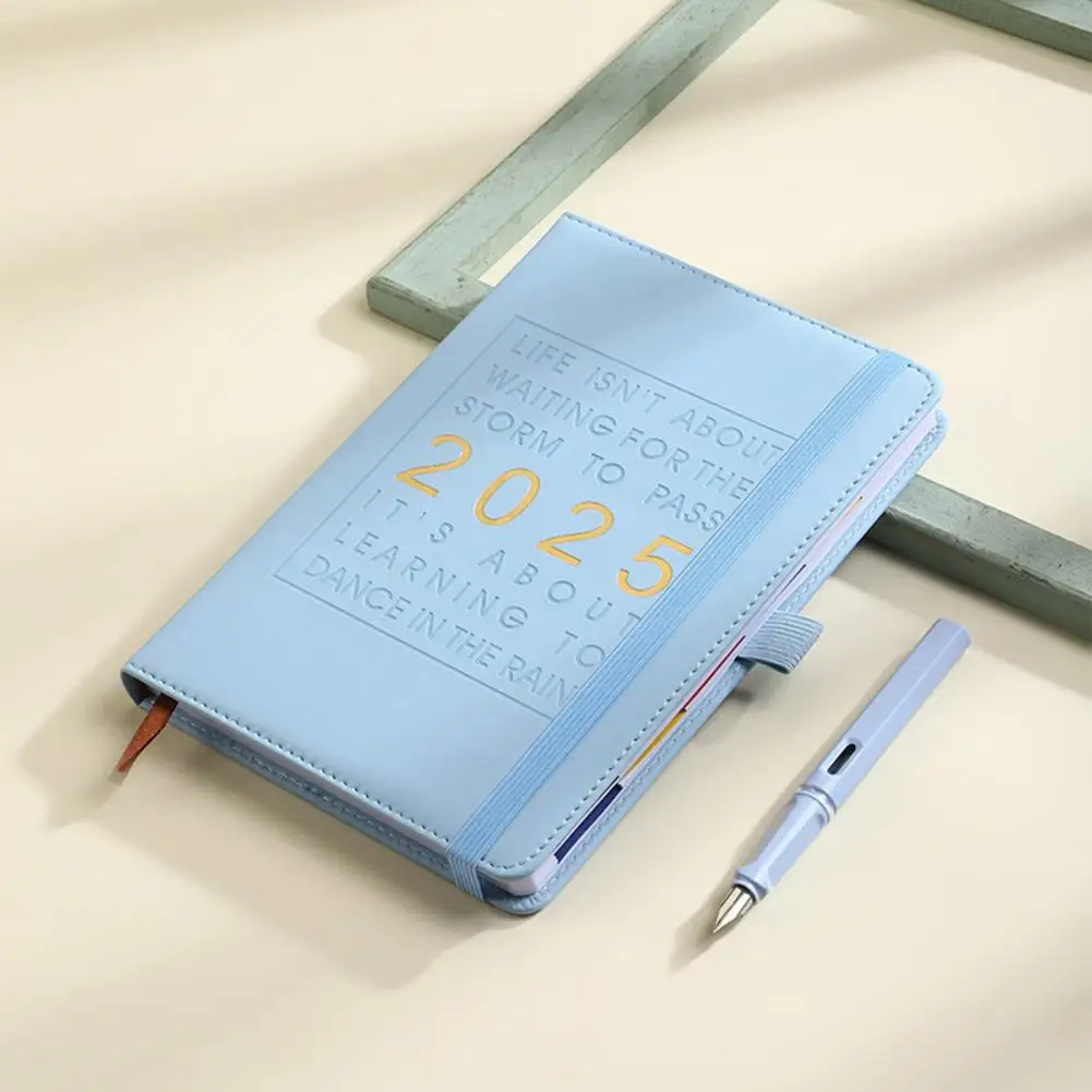 markii Highlighted Holidays Planner 2025 2025 Inspirujący notatnik z terminarzem cytatów z sztucznej skóry w twardej oprawie Miesięczne bloki z przeglądaniem