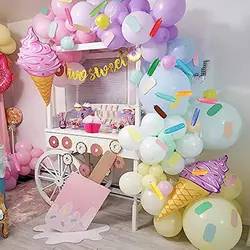 Pastel Balloon Garland Arch Kit Macaron Color Balloons Rainbow Party Balloons for Wedding Baby Shower Birthday Party Decorations