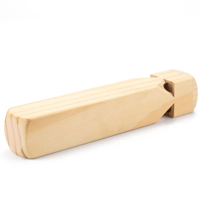 Steam Train Wooden Whistle 7.4-inch Handcrafted Wooden Train Whistle Educational Toy for Children Party Gift Stocking Stuffer Na