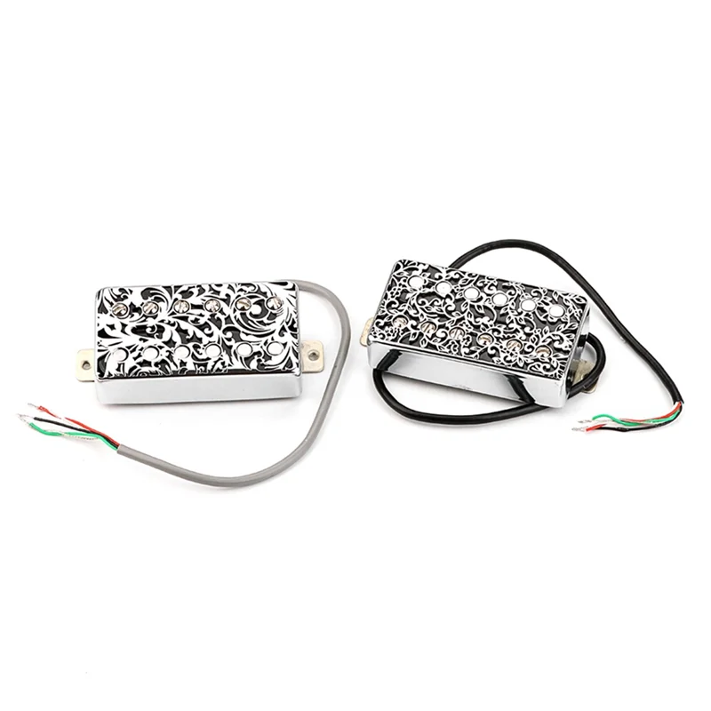 Openwork 12 Hole Humbucker Guitar Pickup Cover for LP Electric Guitar Parts,Black 8.5 X 3.8 X 2.3cm