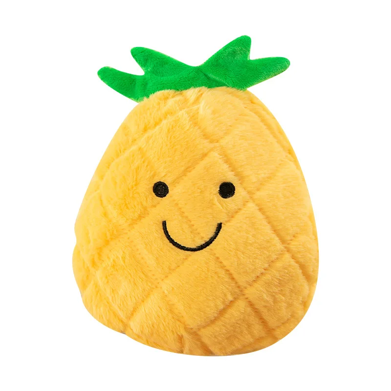 Lindo juguete de peluche zanahoria piña sandía plátano melocotón Mango limón muñeco de peluche 10 estilos fruta felpa kawaii decoraciones juguete