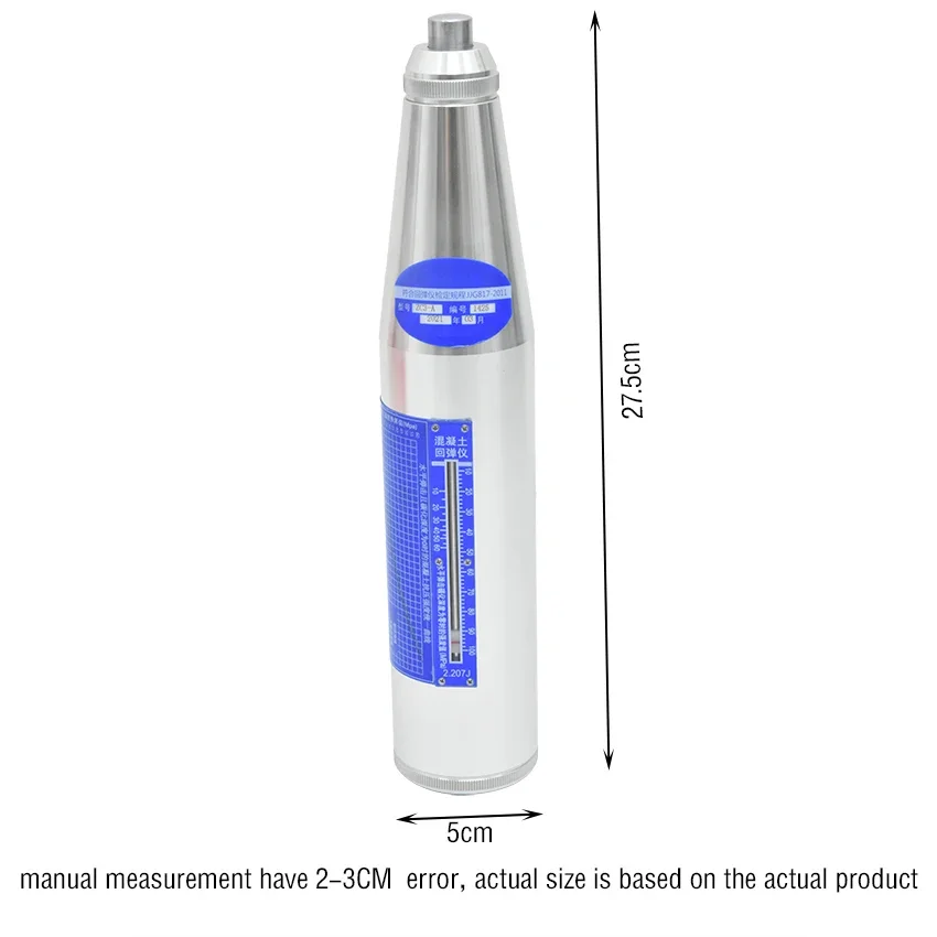 ZC3-A silver rebound hammer for mortar sclerometer zc3 concrete test hammer sliver Schmidt Hardness Tester