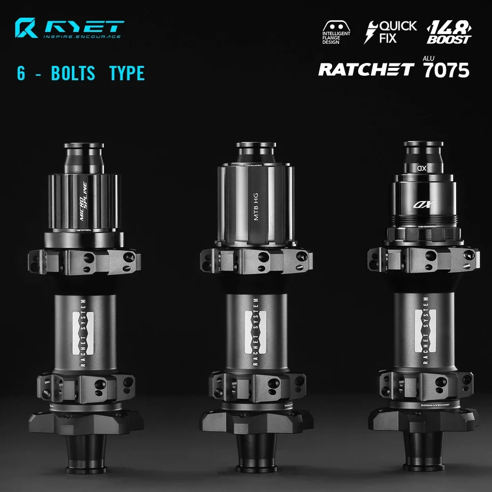 

RYET MTB Hub Ultralight 28 Hole Bushing 36T Ratchet Straightpull BOOST 148 HG XD MS Core 12s Thru Axle 28h Maza Bicycle Hubsets