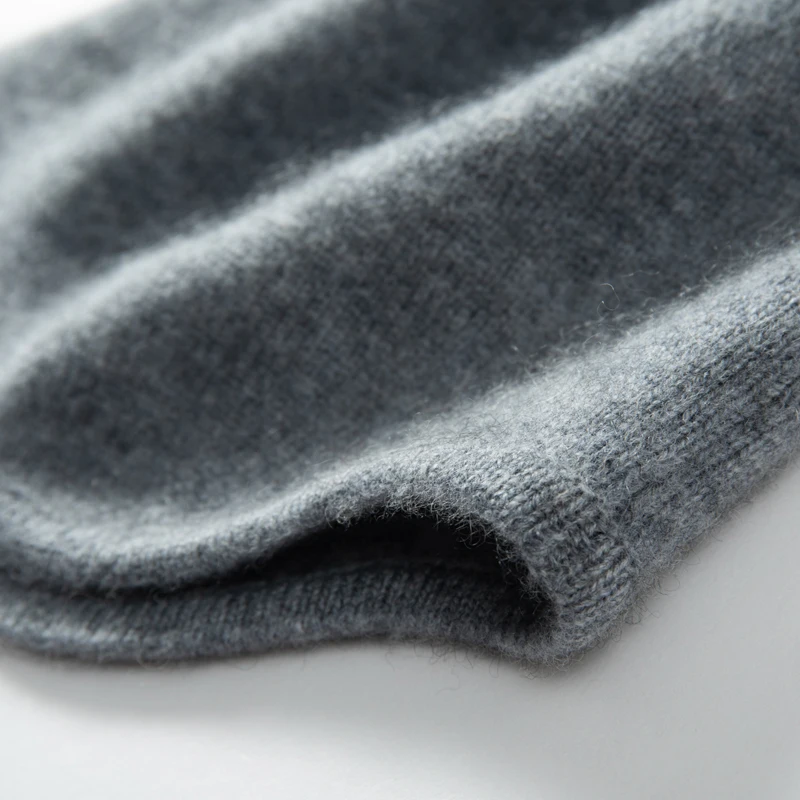 MERRILAMB Winterjacken-Mützen für Damen, lässig, hochwertige reine Kaschmirmütze, einfarbig, weiche, warme, gestrickte Outdoor-Beanie-Mütze – Detail 23