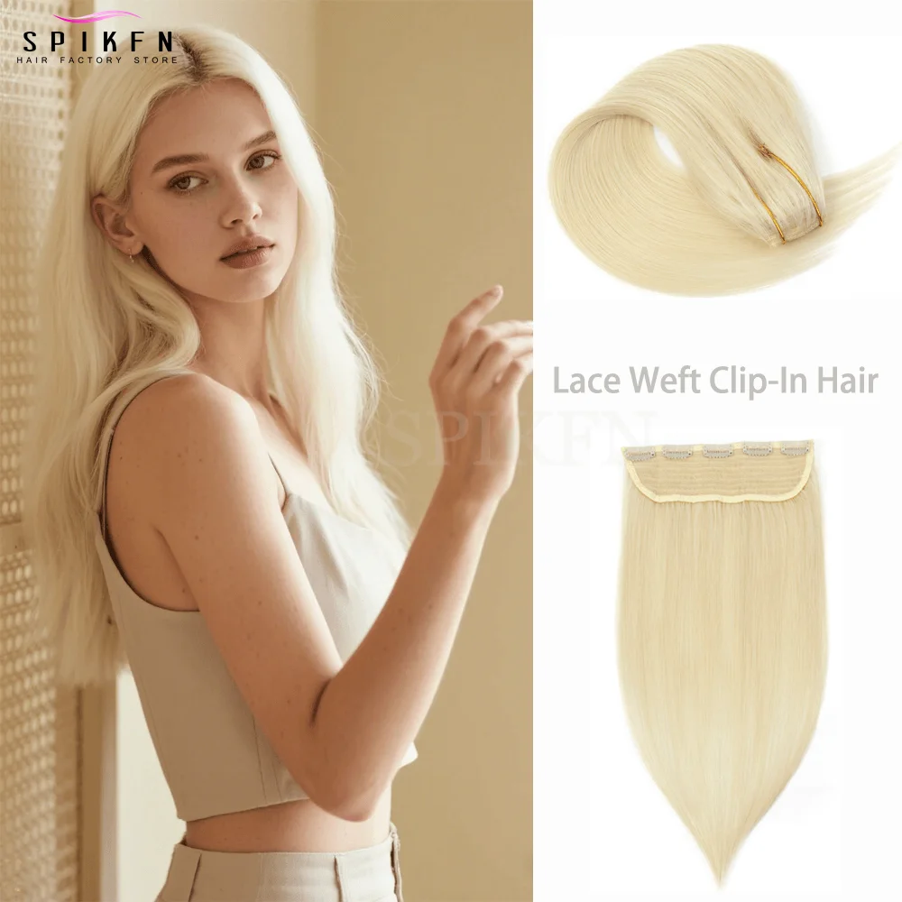 

Honey Blonde Clip In Virgin Human Hair Extensions 40g-50g Brazilian Clip Hair 5 Clips On Weft Natural Color Lace Clip Ins