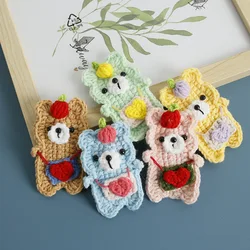 Cute Small Bear Crochet Hairpin For Women Creative Handmaking Knitting Bear Hair Clips Accessories Small Gifts For Girls 2024