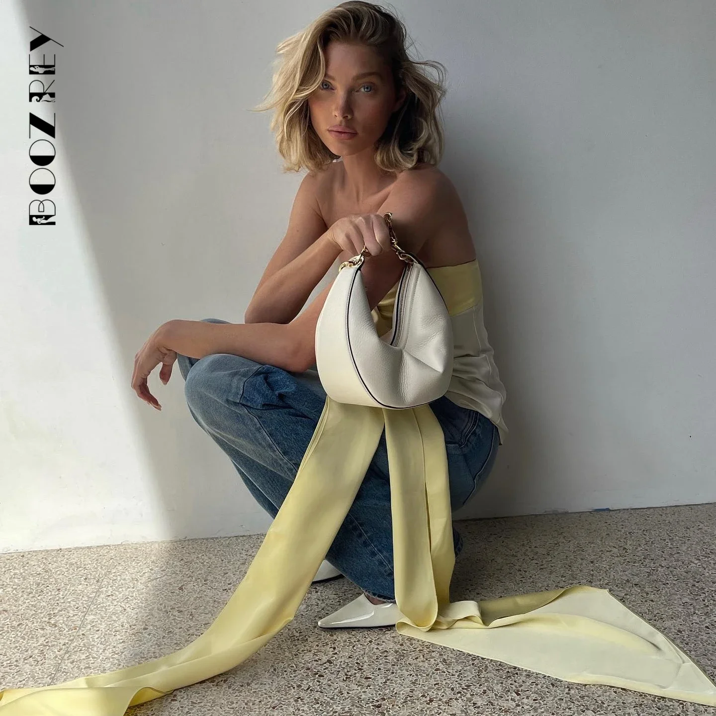 BoozRey Satin Patchwork Bow Off Shoulder Sleeveless Tank Top  Women 2023 New Fashion Sexy Slim Tops Party Nightclub Outfits