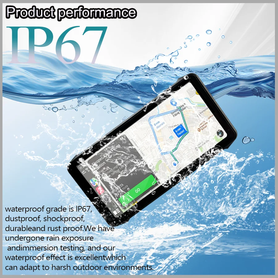 6,1-Zoll-Motorrad 4G Smart Navigation Screen Wireless Carplay IP67 Wasserdichter Android-Videorecorder