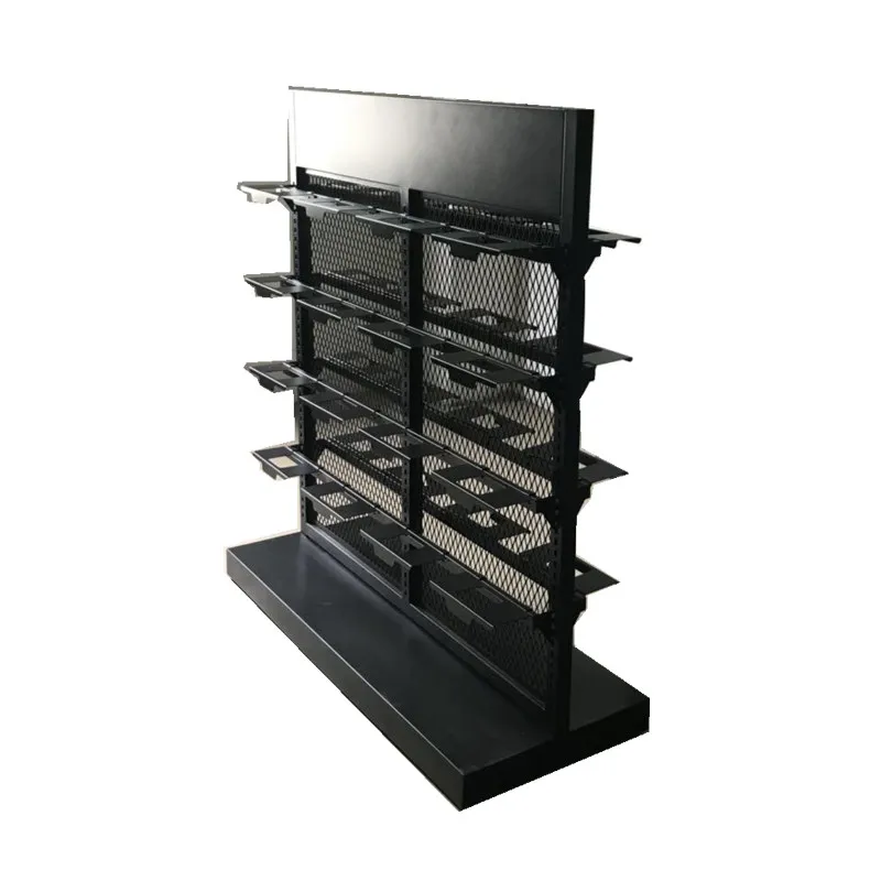Sneaker display rack Double-sided shoe middle island rack Slippers rack Socks bracket