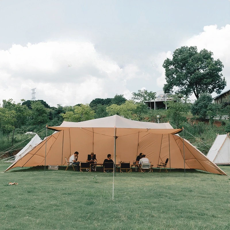 

Large Tower Canopy Tent - Extra Large Sun Protection Canopy Waterproof Blackout Sun Shelter Living Room Style Pavilion Camping