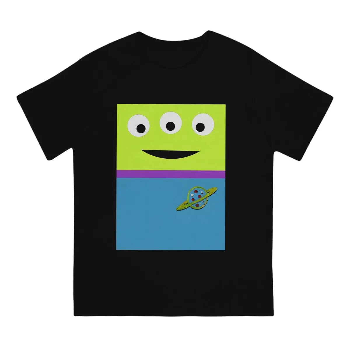 Men's T-Shirts Alien Greeting Casual Cotton Tee Shirt Short Sleeve Disney Toy Story Alien T Shirts Round Neck Tops