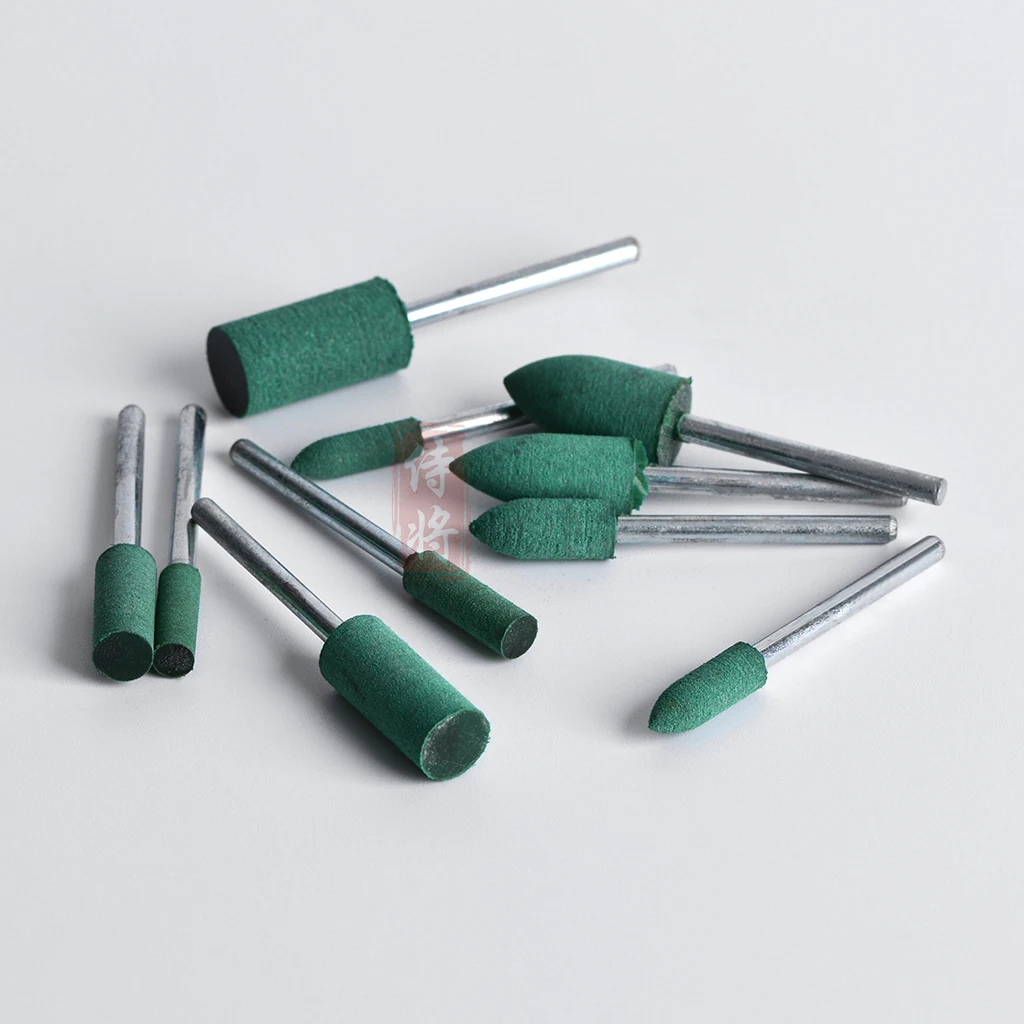 

5PCS 3mm Shank Mounted Rubber Polishing Head For Mold Jade Agate Jade Metal Mirror Surface Fine Polishing Rotary Power Tools