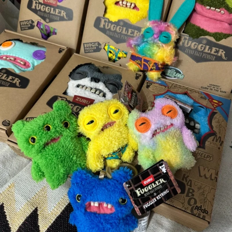 

Fuggler Cute Tooth Monster Keychain Ugly Cute Doll Handmade Pendant Tooth Monster Treasure Scream Monster Doll Ornament Gift