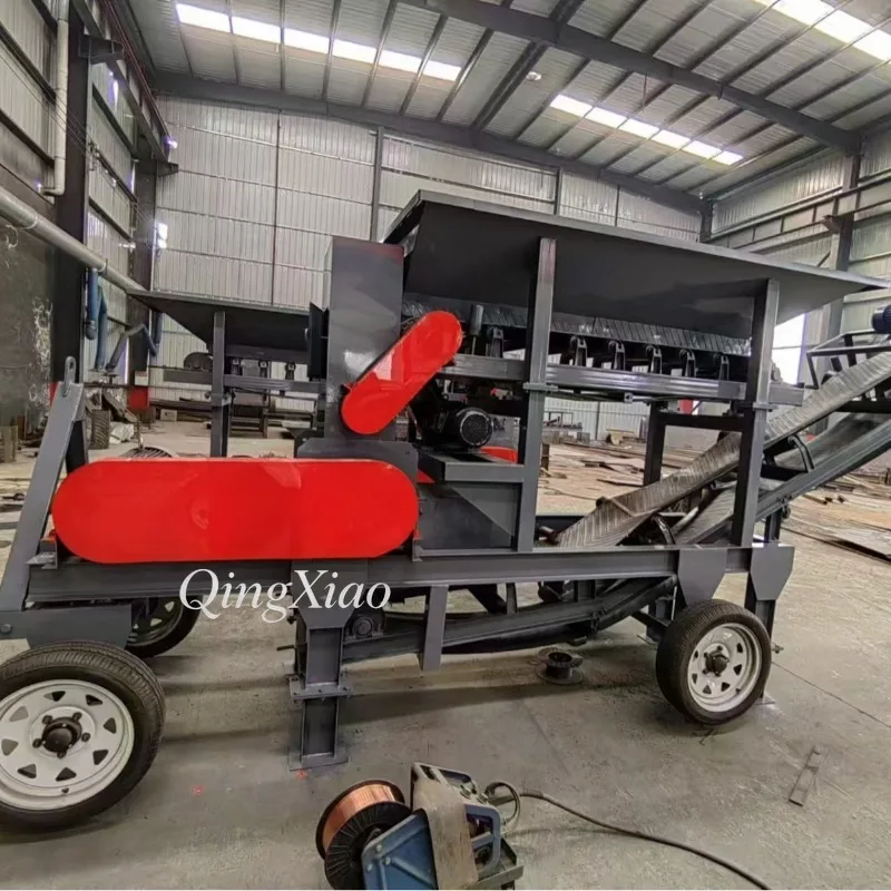Deposit Movable Mud Crusher For Coal Slime Tailings Chemical Material Lumps Plaster Organic Fertilizer With Hammer Mill Design
