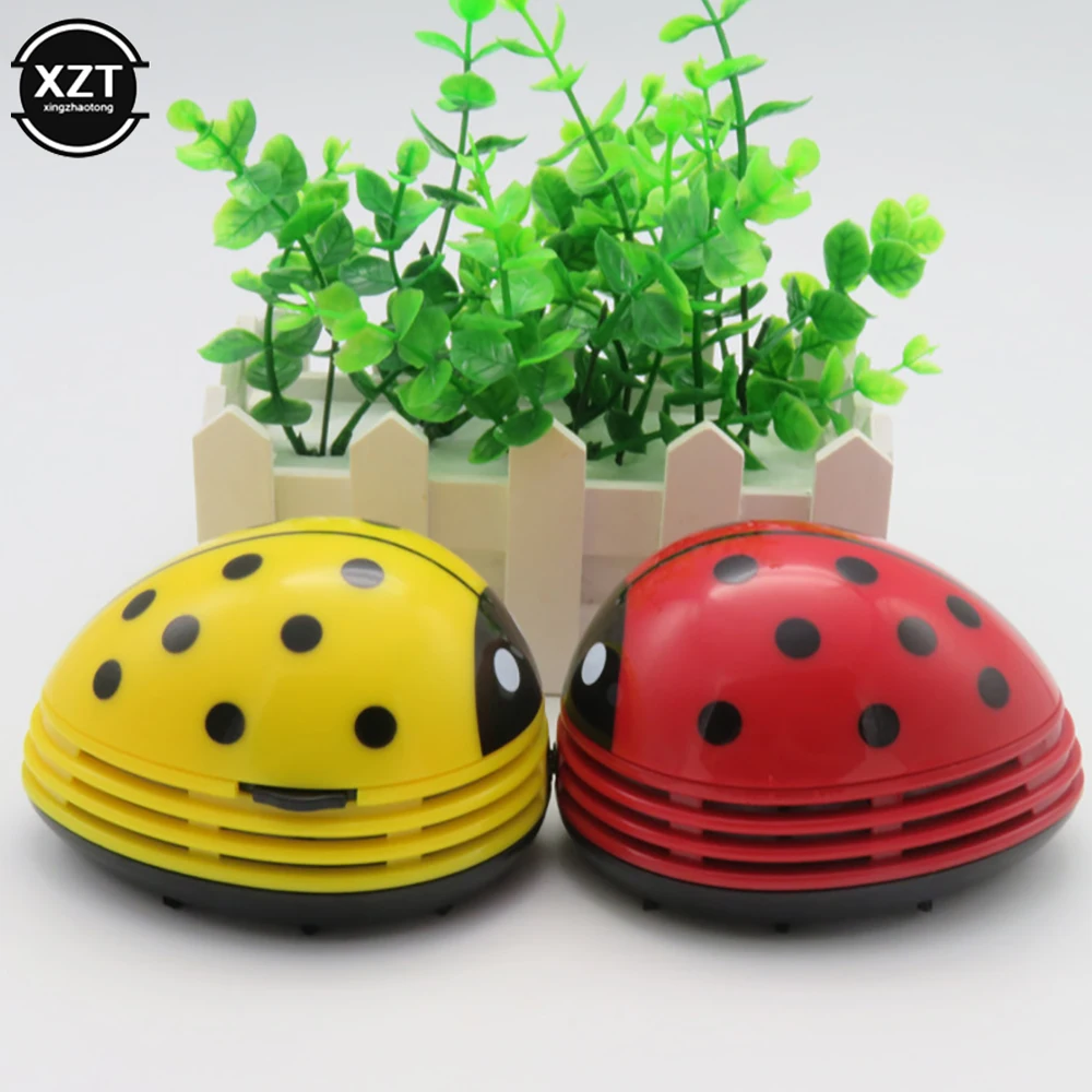 Mini vacuum Table Vacuum Cleaner Ladybug dust Cleaner Desktop Keyboard Dust Collector For Home Office Desktop cleaning