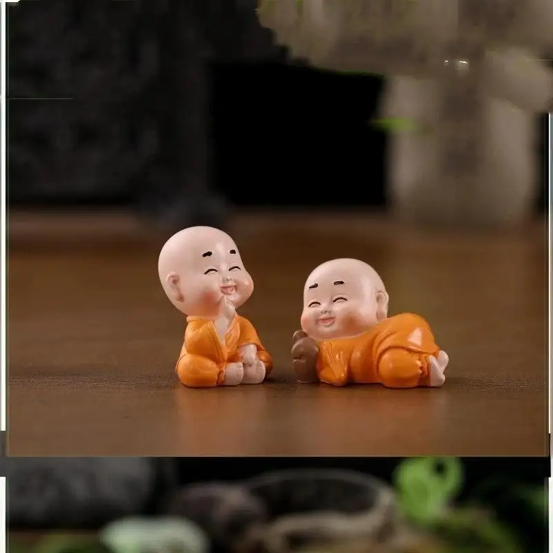 Handgefertigte Harz-Mini-Mönchfiguren in verschiedenen kreativen Stilen für Garten, Terrarium, Mikrolandschaft, Heim- und Schreibtischdekoration, Geschenke – Detail 8