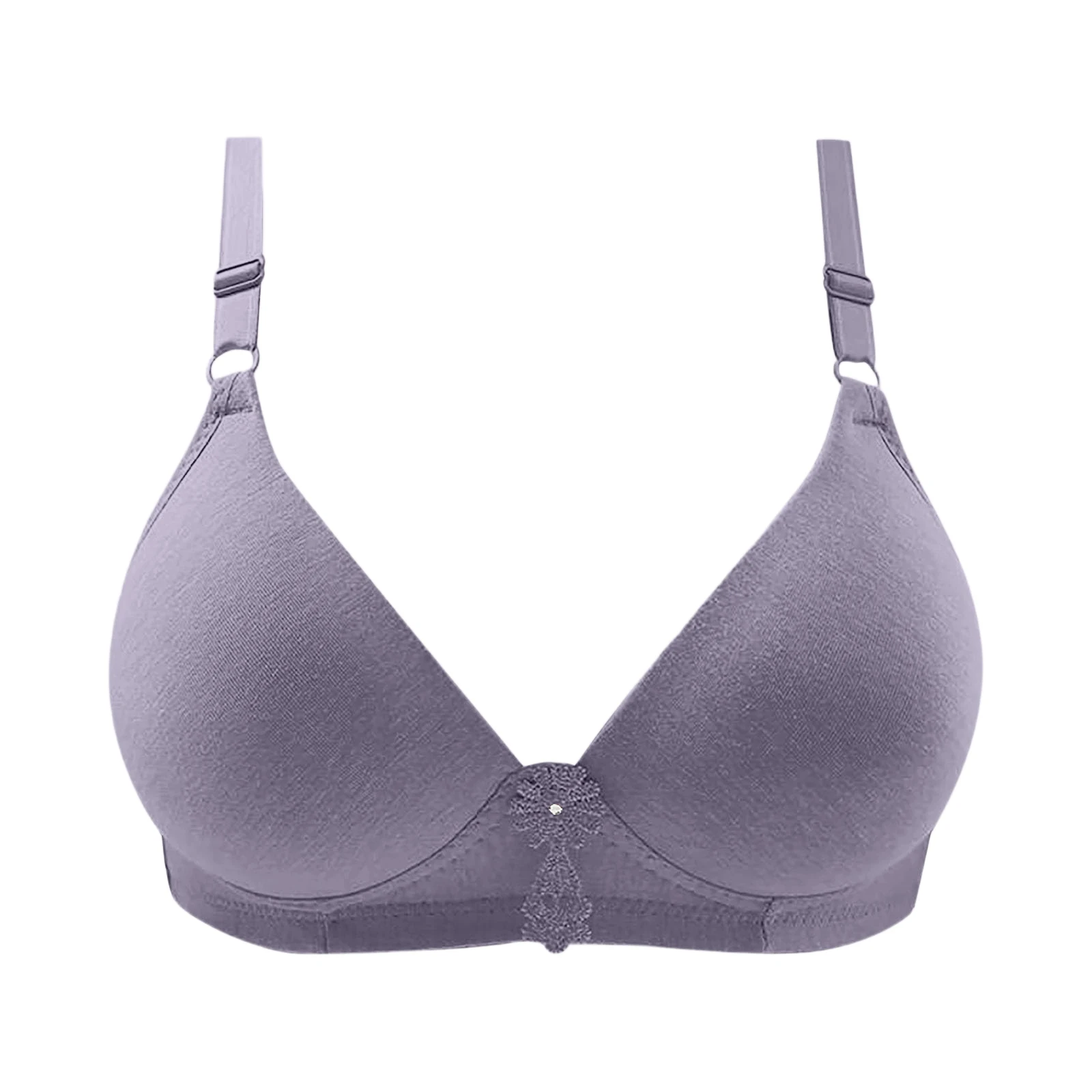 حمالات صدر نسائية خالية من الأسلاك مصنوعة من أقمشة صديقة للبشرة تصميم بسيط زهور رقيقة مناسبة للارتداء اليومي في جميع الفصول