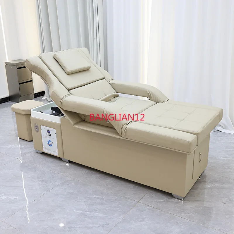 

Электрическая подъемная кровать для шампуня, терапия головы с циркуляцией воды с постоянной температурой и встроенная массажная кровать для терапии ног