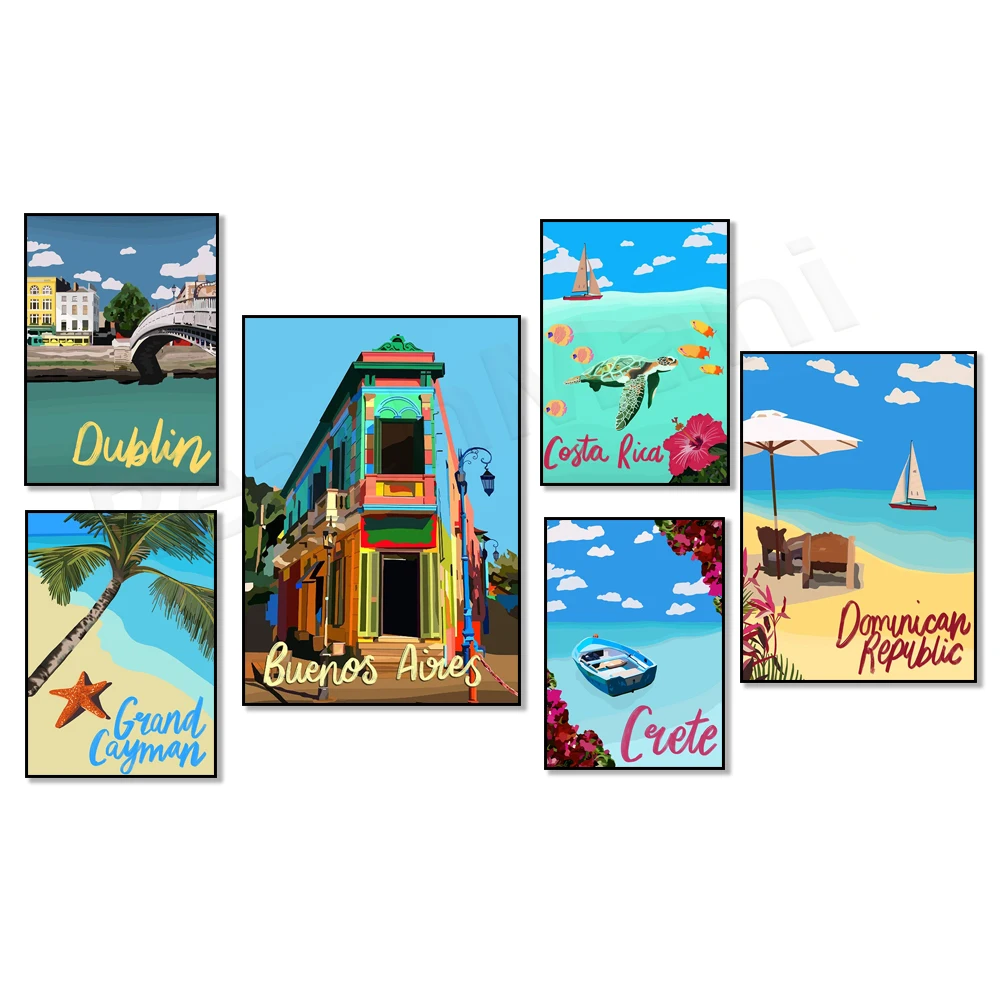 Grand Cayman Caribbean, Manchester England, Norwegian Fjords, Costa Rica, Crawley Perth, Netherlands, Crete, Greece travel poste