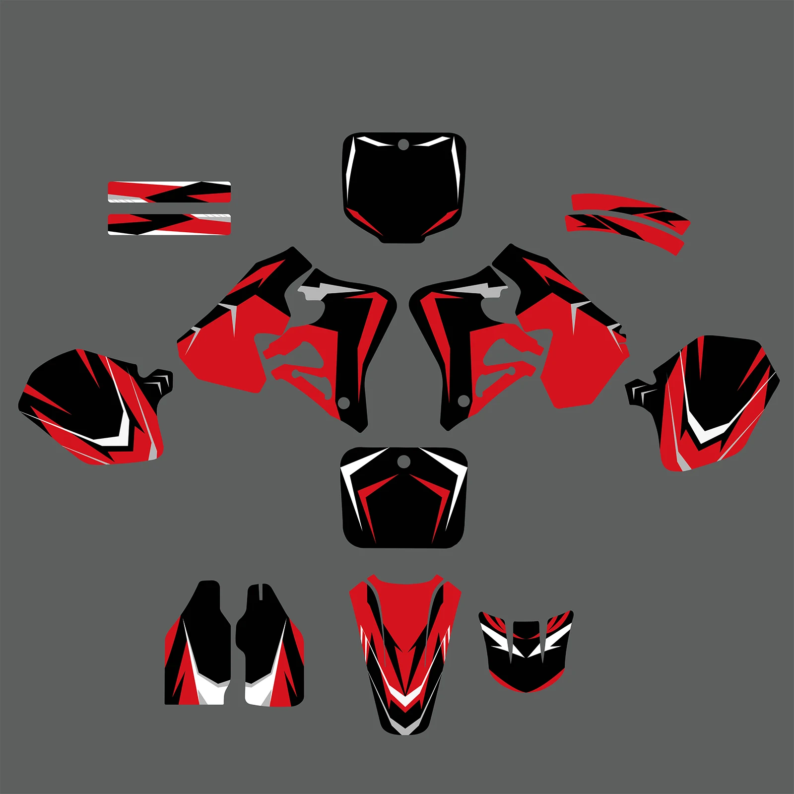 

NICECNC For Honda CR125 CR 125 1995-1997 CR250 CR 250 1995-1996 Motorcycle Graphic Fairing Background Decals Stickers Customize
