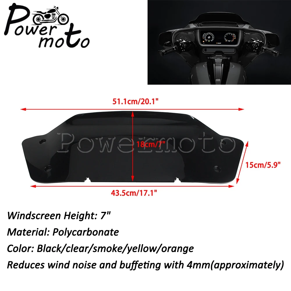 Motorcycle Front Fairing Wind Shield Spoiler Deflector For Harley CVO Street Glide FLHXSE FLHX/I 2024 7