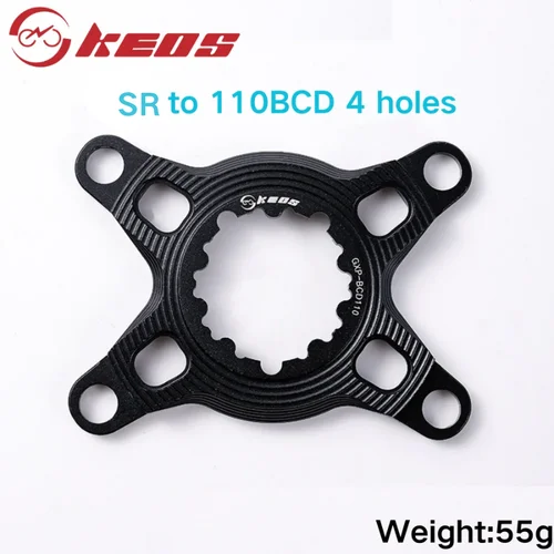 Imagen 2 del producto FOVNOKEOS Juego de bielas 96/104/110/144BCD Adaptador de montaje directo para SH M6100/M9100 MTB de 12 velocidades, piezas de plato SR/EASTON compatibles