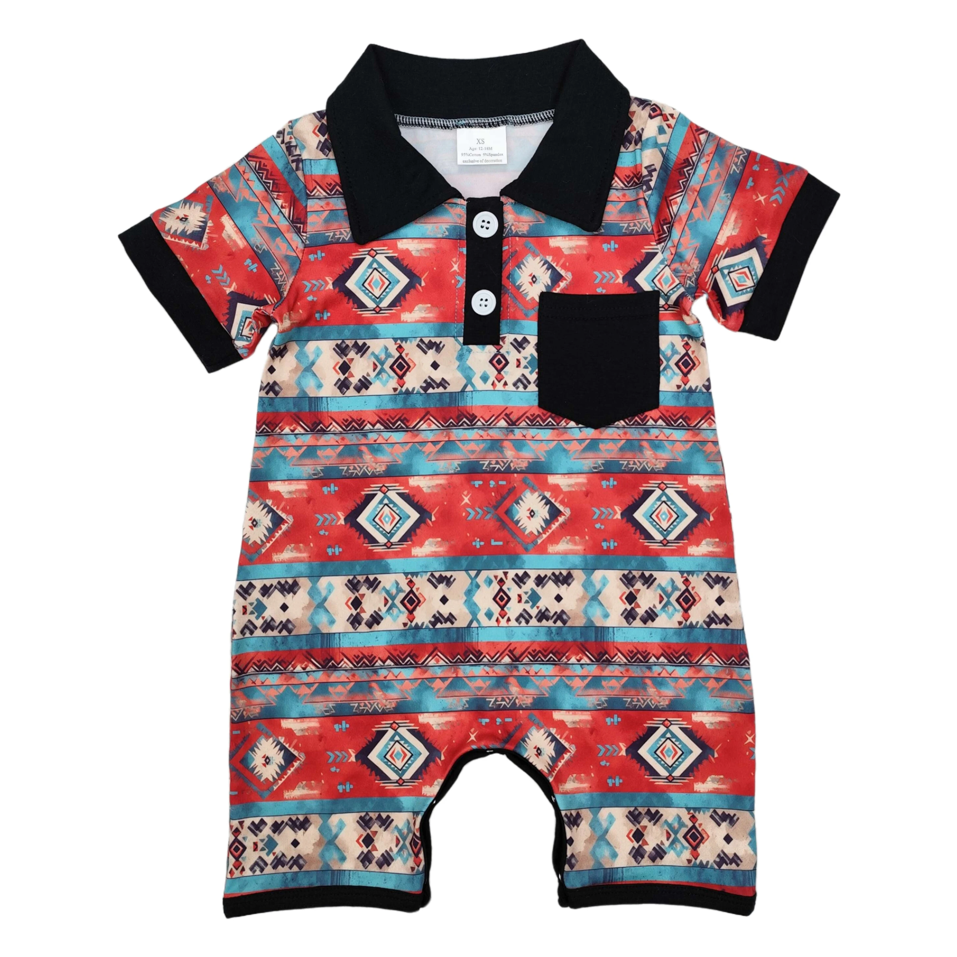 

Wholesale Newborn Western Aztec Baby Boy Romper Summer Cow Clothing Bubble Cactus Jumpsuit Kids Toddler One-piece Rodeo Clothes