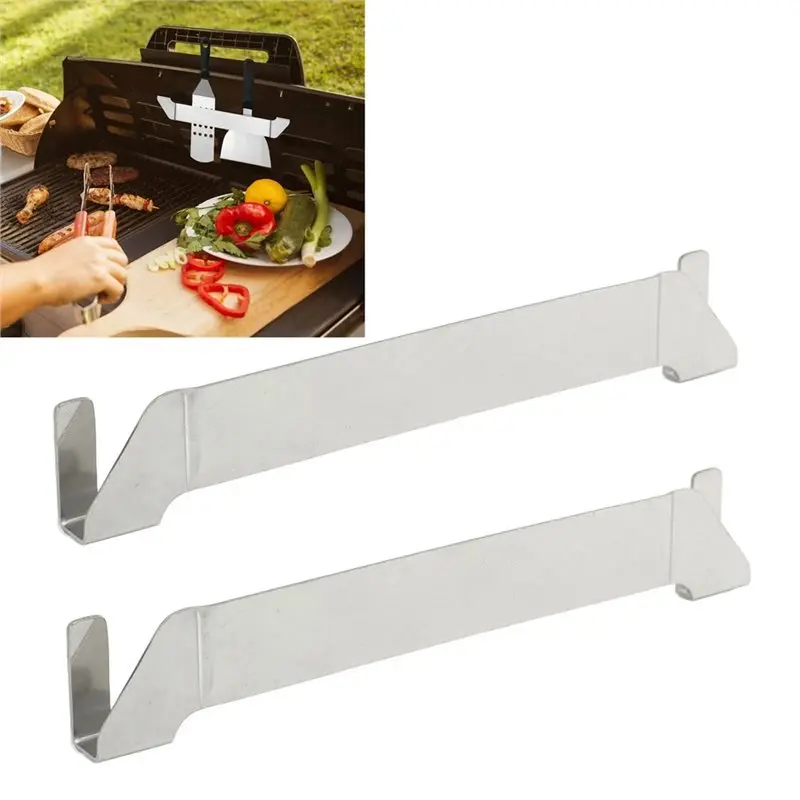 【CYBER MONDAY】Griddle Tool Holder Stainless Steel 2 Pcs Griddleatula Holder Barbecue Tool For Long Spatula, Slotted Spatula