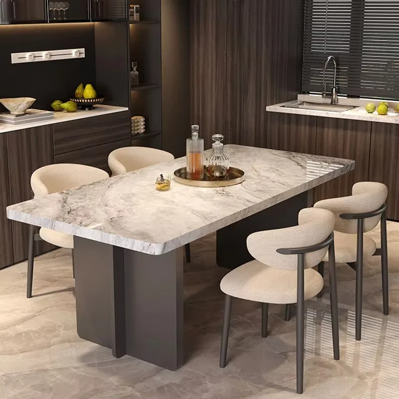 

Individual European Dining Table Vintage Nordic White Kitchen Dining Table Rectangular Design Sillas Para Comedor Home Furniture